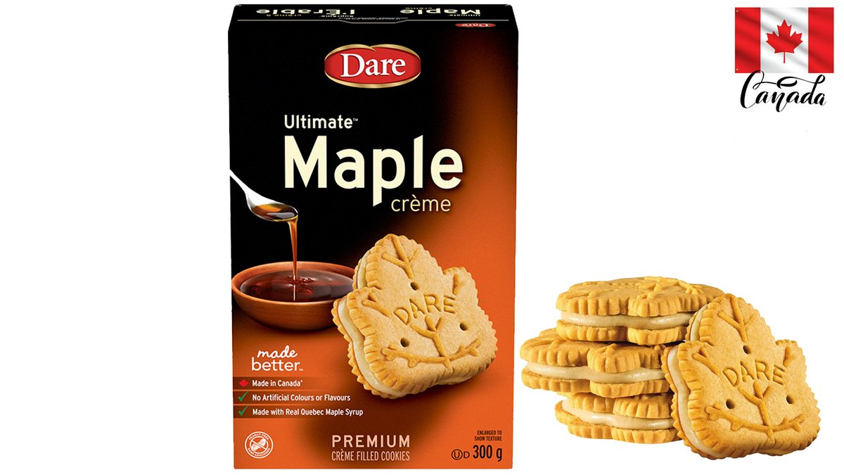 עוגיות סנדוויץ עם קרם מייפל DARE Ultimate Maple