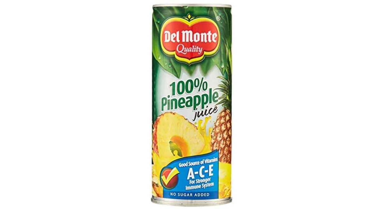 פחית מיץ 100% אננס - DEL MONTE