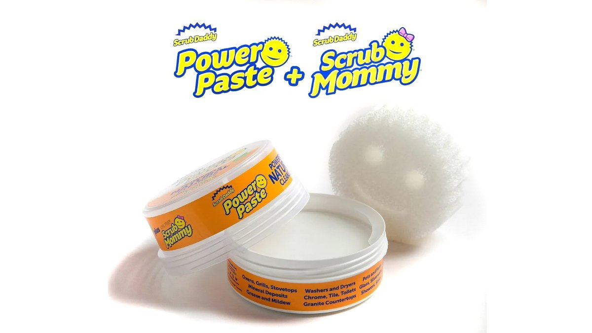 משחת הפלא הטבעית + ספוג - Scrub Daddy All Purpose Cleaning Paste Kit Power Paste
