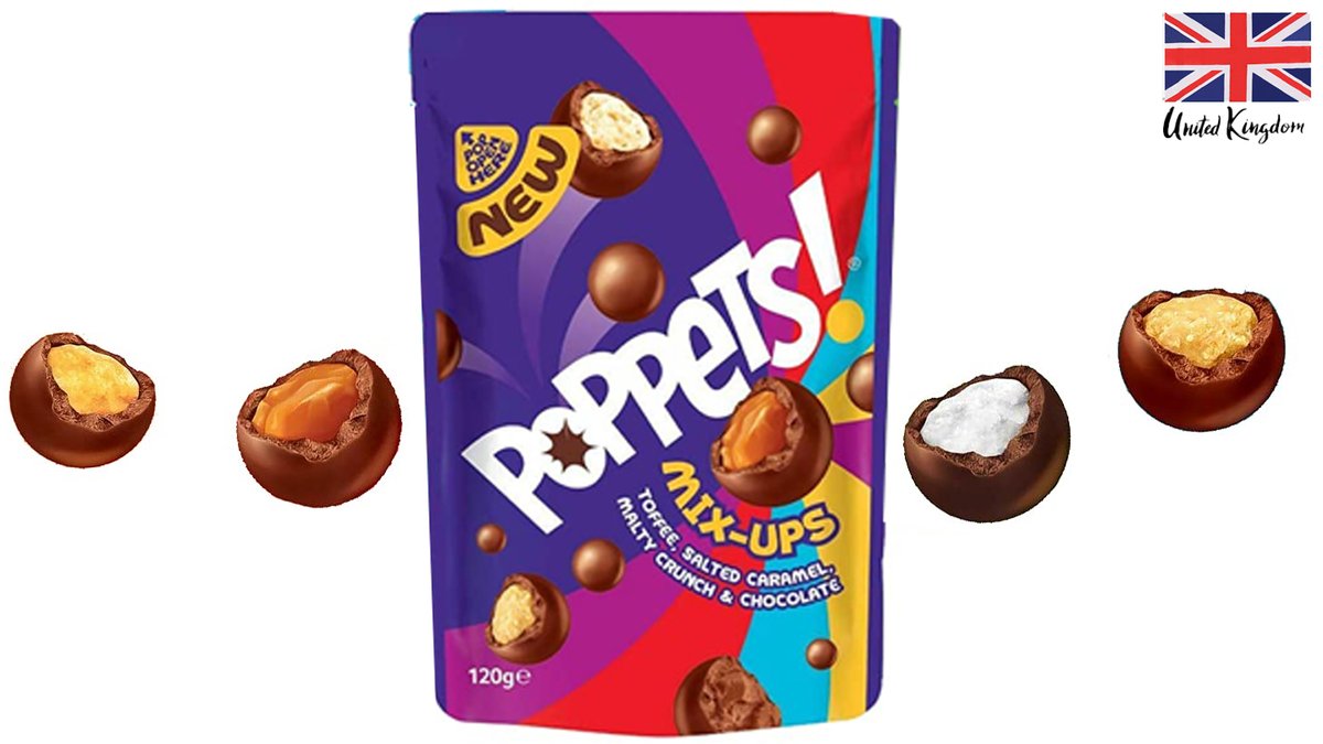 כדורי שוקולד חלב במיקס טעמים - POPPETS