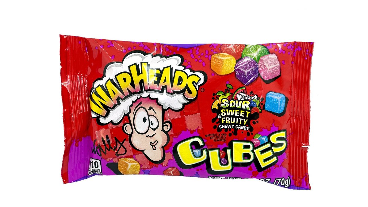 וורהדס קוביות גומי חמוצות בשקית אישית - Warheads CUBES