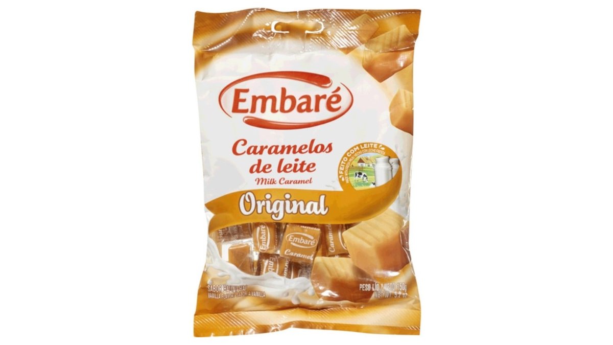 סוכריות טופי חלב וקרמל מברזיל בשקית ענק- EMBARE ORIGINAL