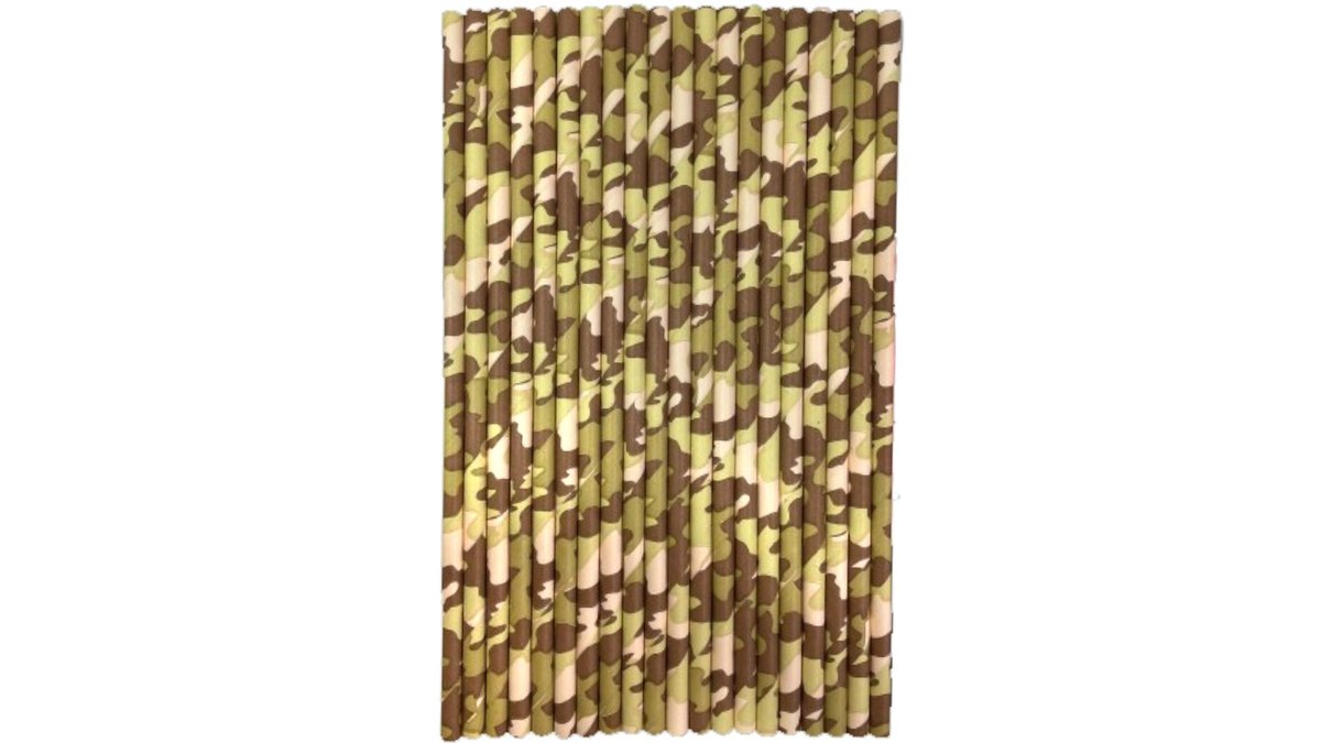 20 קשים מתכלים מנייר בצבעי הסוואה