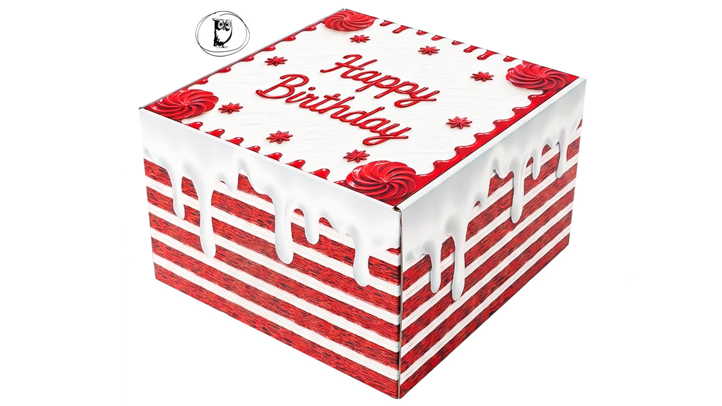סוויטבוקס יומולדת חתכת עוגת רד ולווט - Piece Of Cake- Red Velvet SweetBox