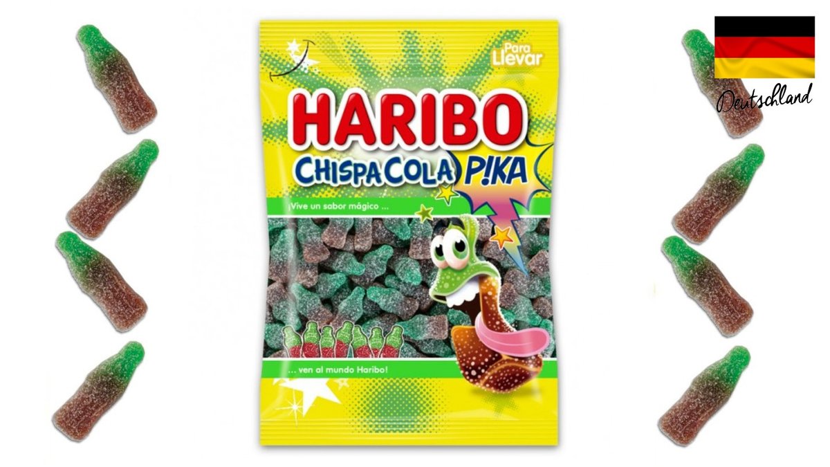 גומי הריבו חמוץ ומסוכר בטעם קולה - HARIBO CHISPA COLA PIKA