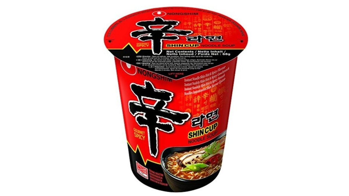 ראמן שין נודלס חריף -Nongshim Shin Ramyun Cup