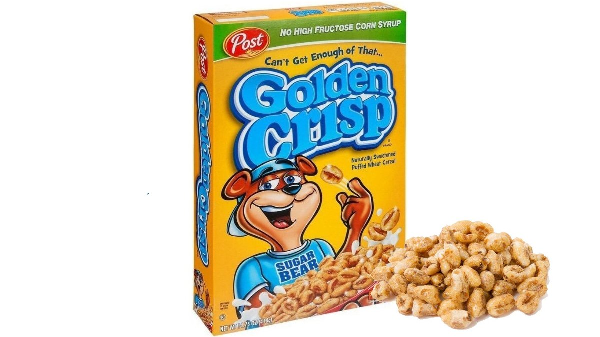 Sweet wheat crisps breakfast cereal - POST GOLDEN CRISPS
