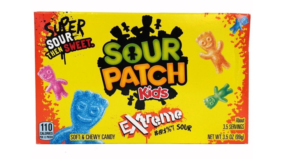 גומי סאוור פאץ חמוץ באקסטרים בקופסה - SOUR PATCH EXTREME