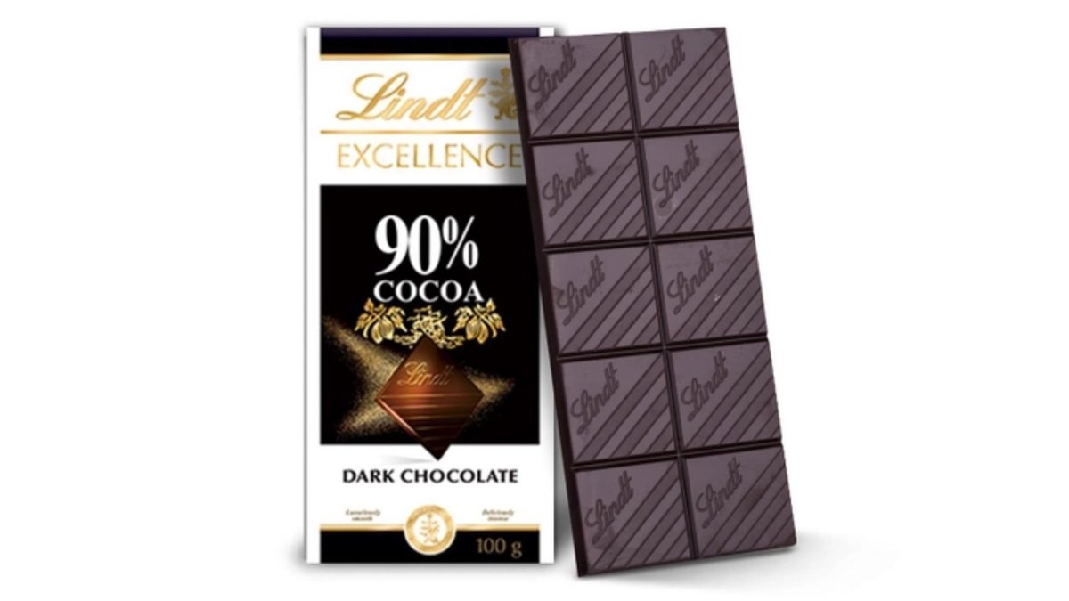 לינדת טבלת שוקולד מריר 90% - Lindt Excellence Dark Chocolate