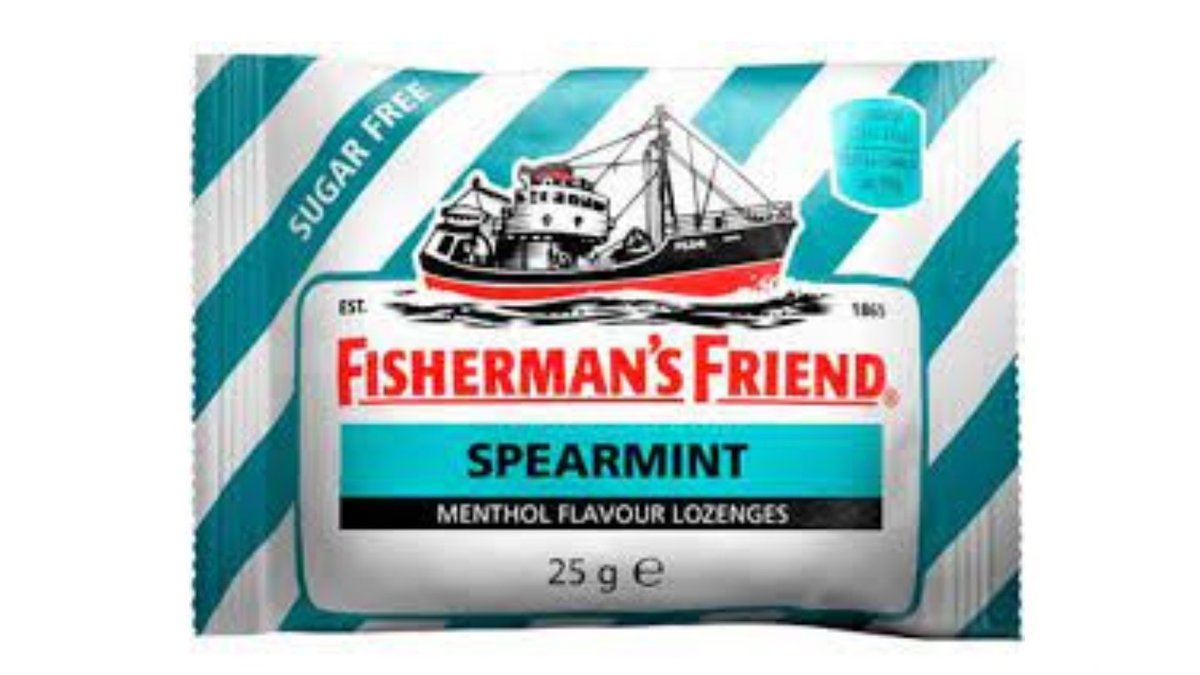 סוכריות מנטה ללא סוכר - טורקיז FISHERMAN'S FRIEND SPEARMINT