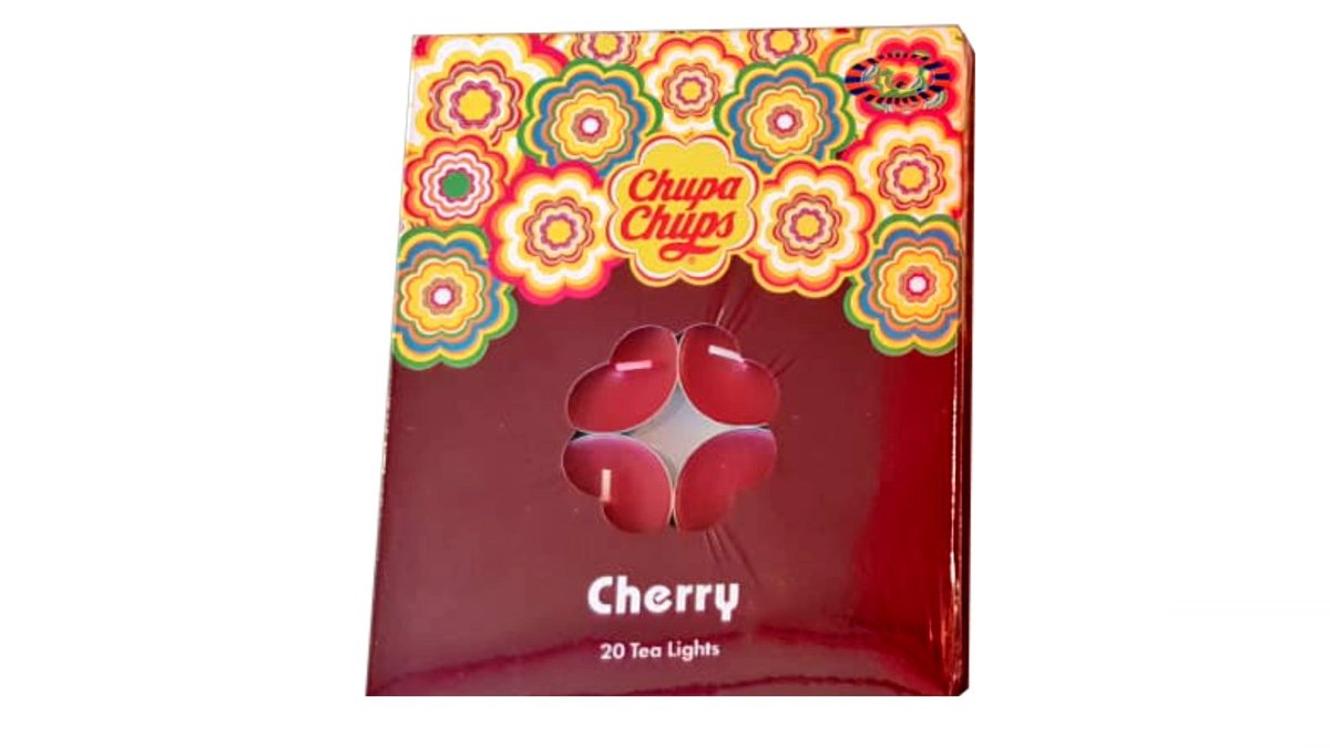 20 נרות TEALIGHT בניחוח דובדבן - CHUPA CHUPS CHERRY