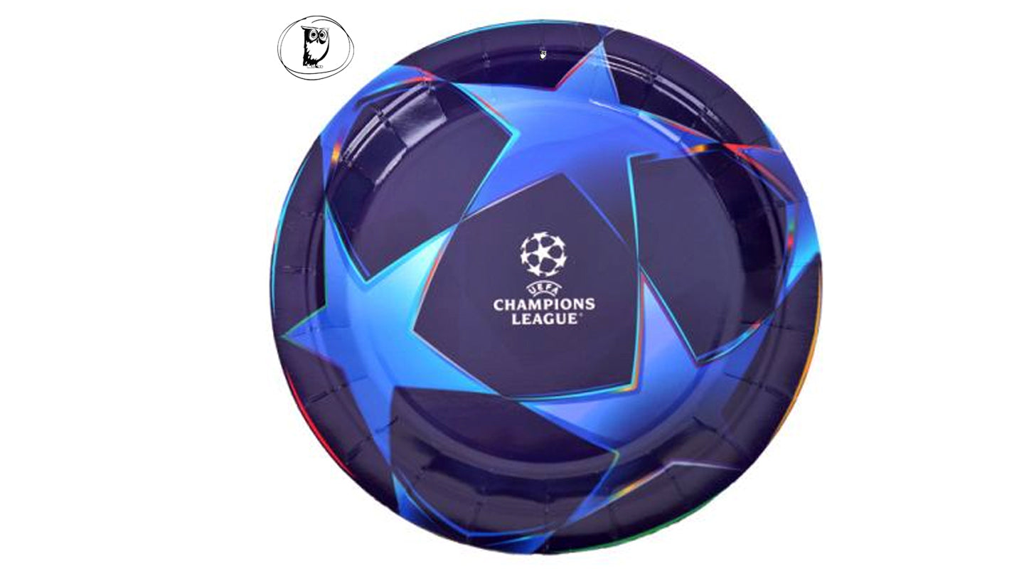10 صحون ورقية بقطر 22 سم - دوري أبطال أوروبا