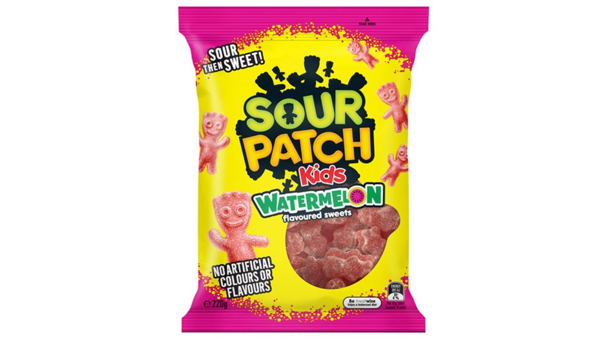 גומי סאוור פאץ' חמוץ בטעם אבטיח - SOUR PATCH WATERMELON