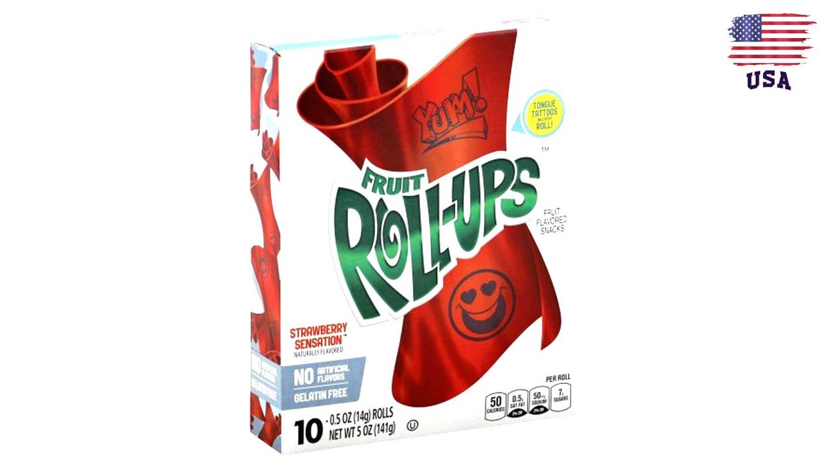 רול אפס מארז 10 יחידות בטעם תות שדה - Roll Ups