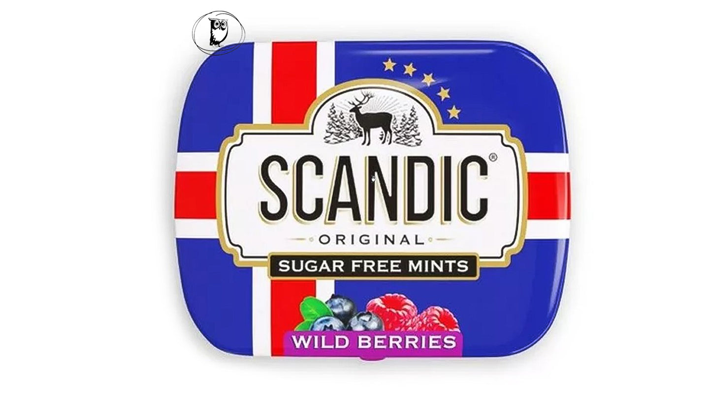 סוכריות מנטה פירות יער - ללא סוכר- Scandic Original Sugar Free Mints Wild Berries