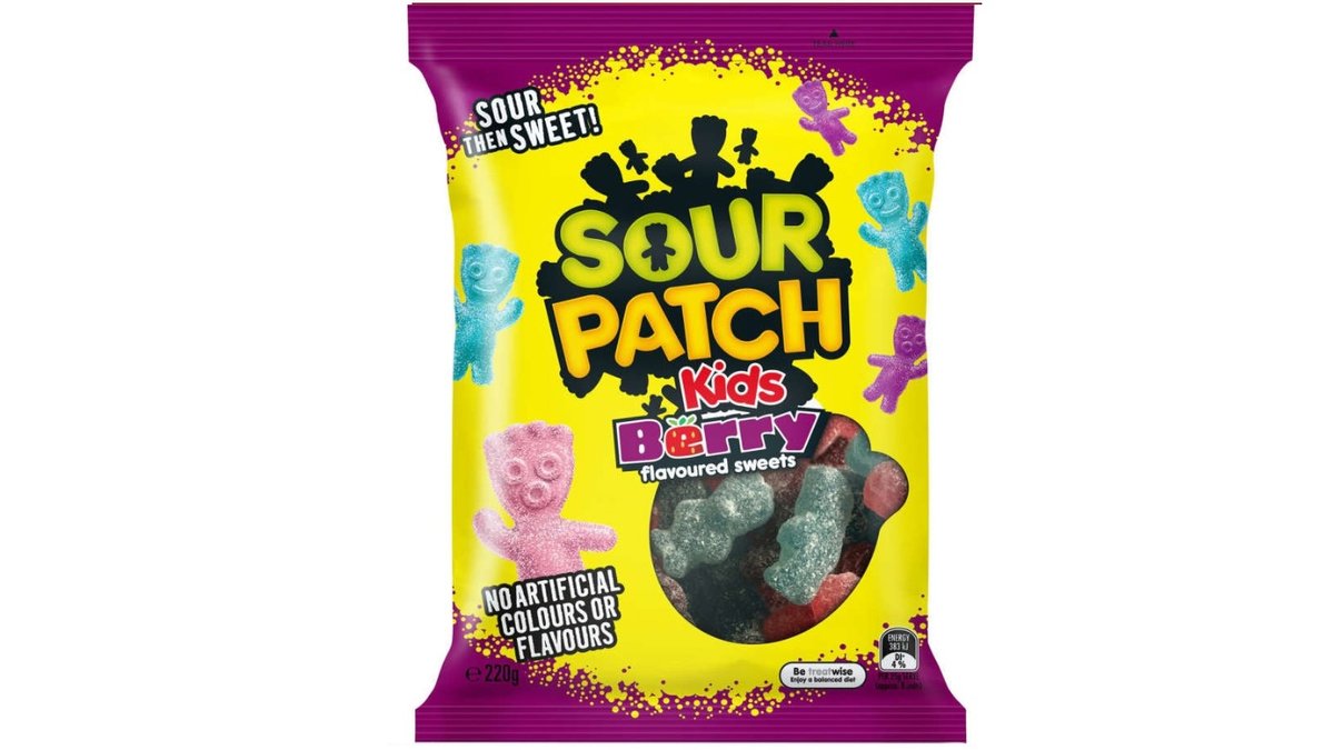 גומי סאוור פאץ' חמוץ בטעם פירות יער - SOUR PATCH BERRY