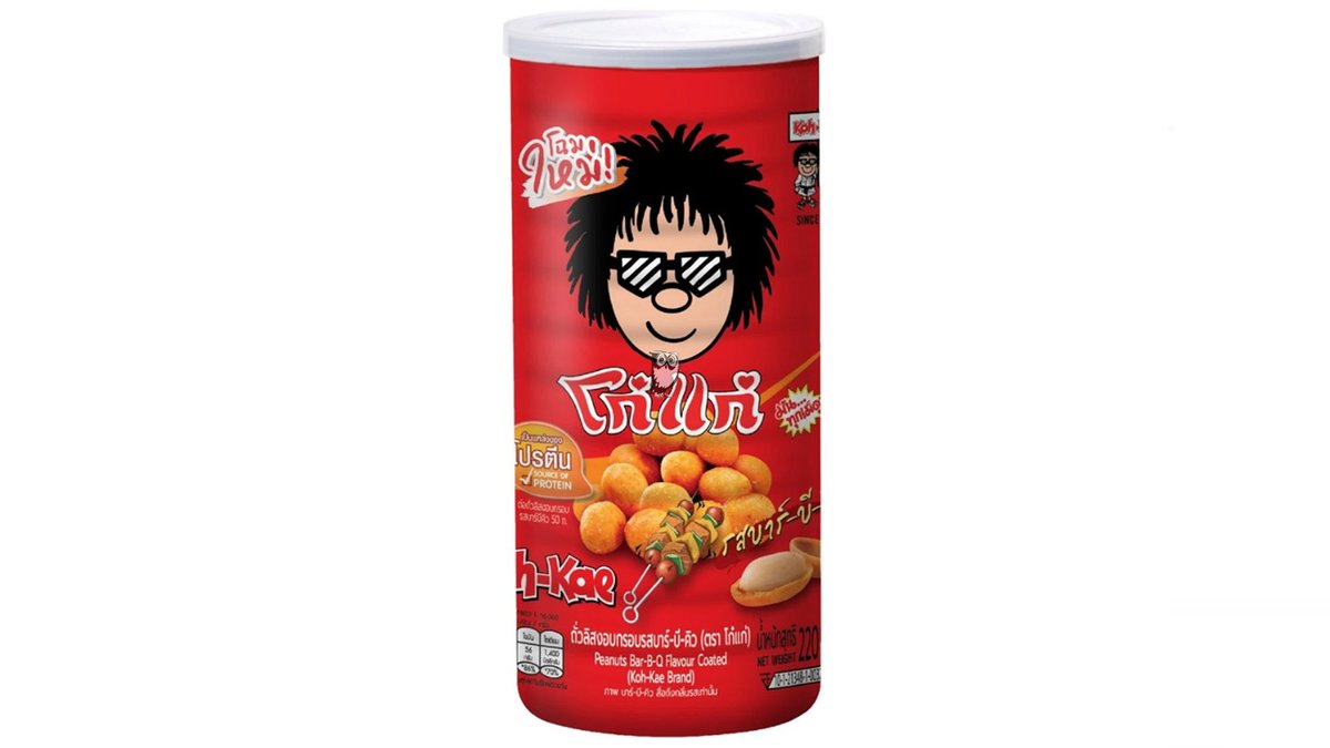 בוטנים מצופים בטעם ברביקיו בפחית - Koh-Kae Nori BBQ