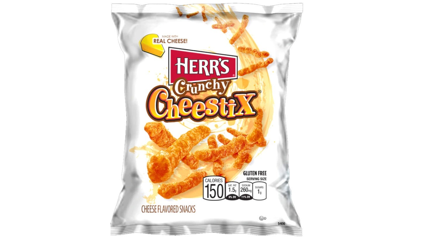 הר'ס חטיף אצבעות קראנצ'יות בטעם גבינת צ'דר - HERR'S Crunchy Cheestix