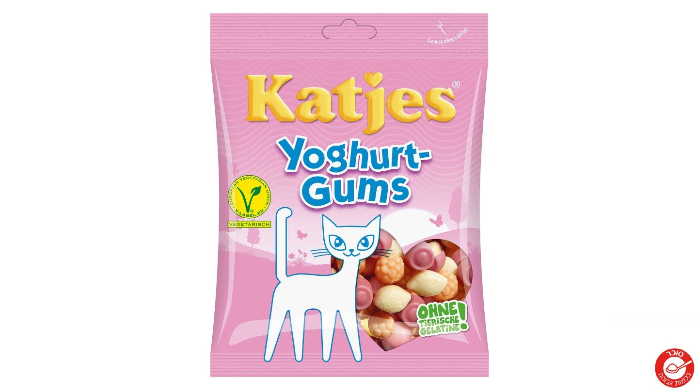 קטיאס גומי בצורת חתולים - KATJES YOGURT GUMS