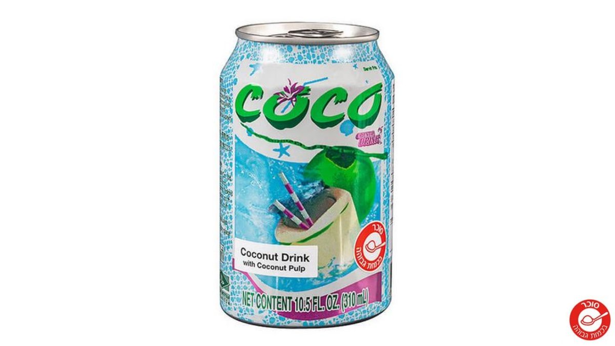 Can of refreshing coconut drink - COCO