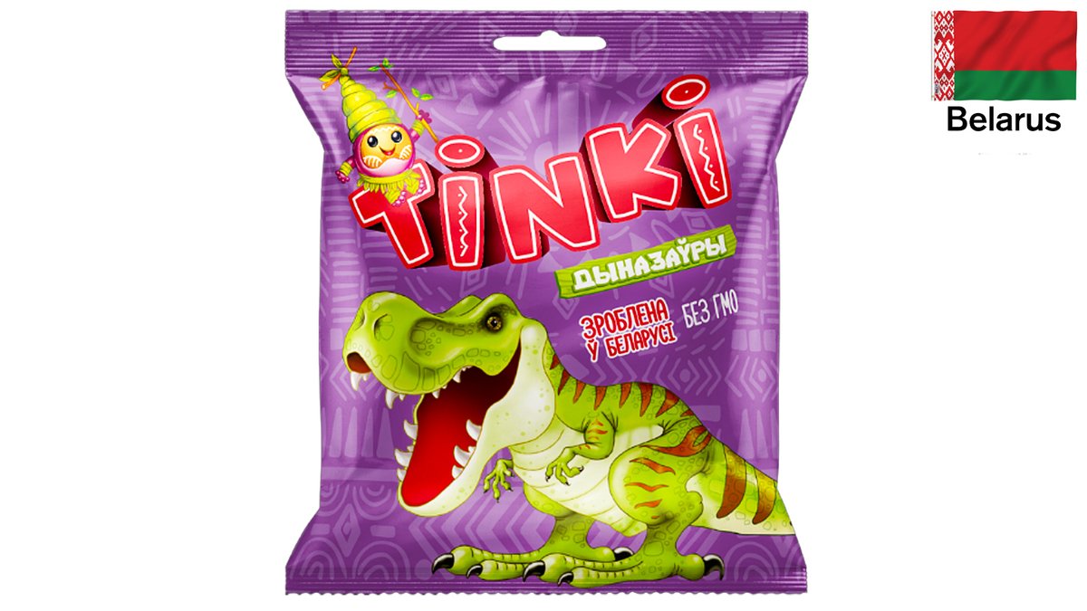 גומי דינוזאורים בטעם פירות TINKI