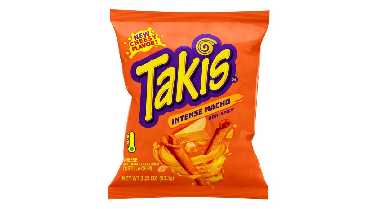Takis Non-Spicy Nacho Cheese Corn Snack - TAKIS INTENSE NACHO