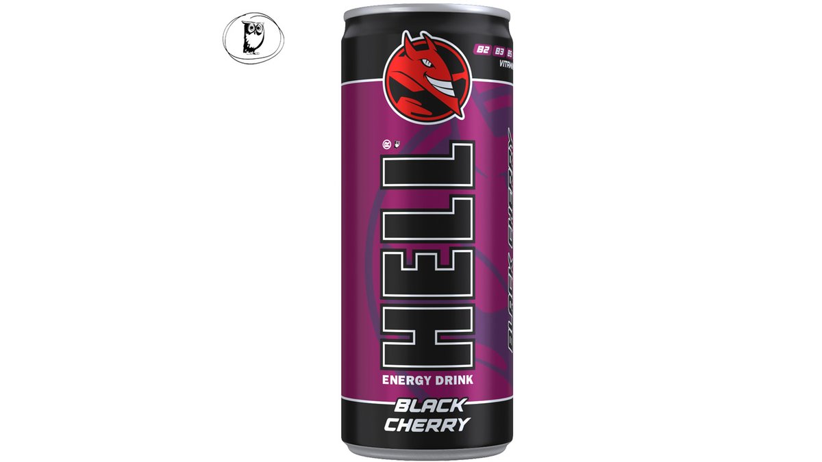משקה אנרגיה בטעם דובדבן שחור - HELL BLACK CHERRY