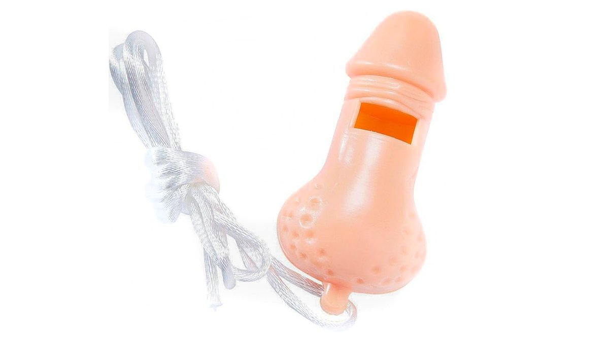 משרוקית בצורת פין PECKER PARTY WHISTLE