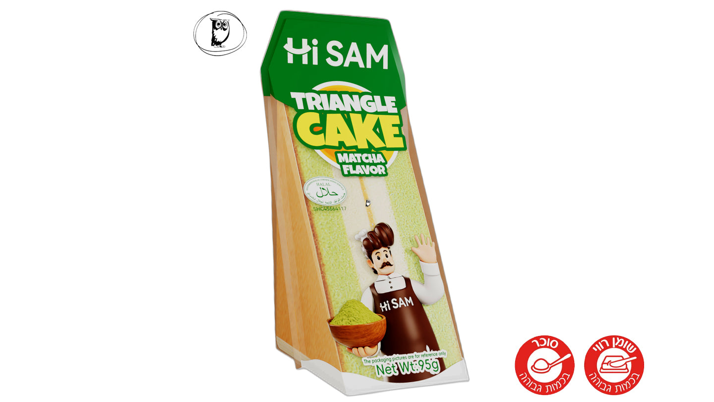 עוגת ספוג בטעם מאצ׳ה - HI SAM matcha flavor cake