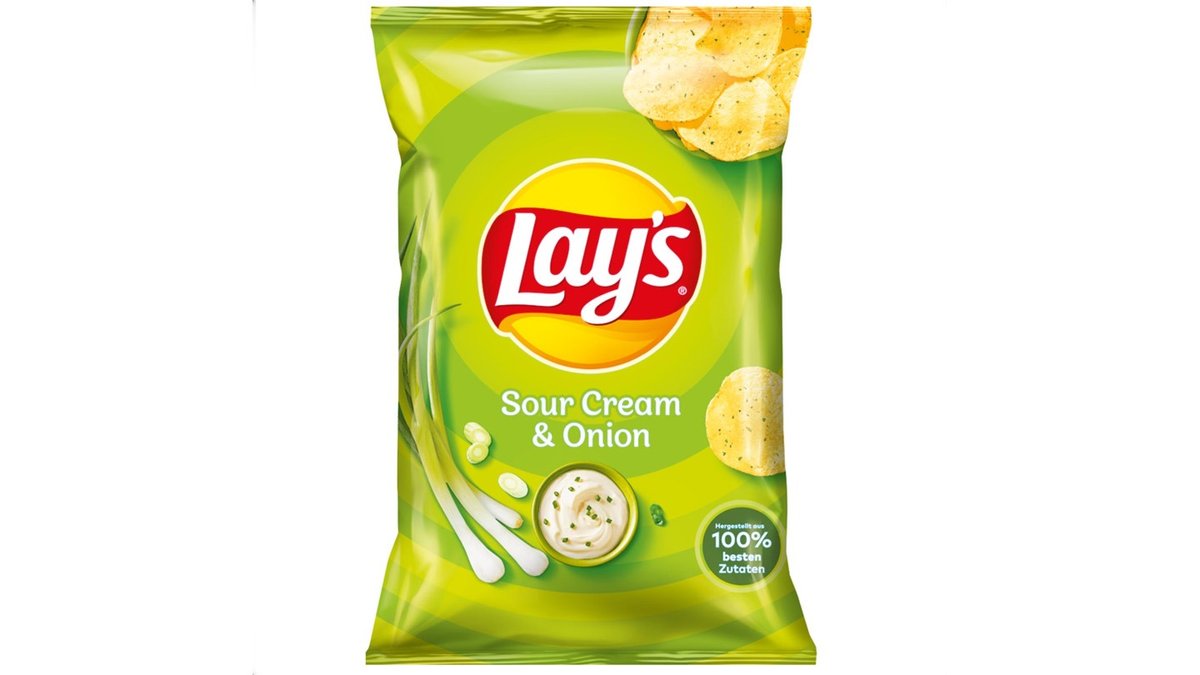 לייז צ'יפס בטעם שמנת חמוצה ובצל- Lay's Sour Creme & Onion