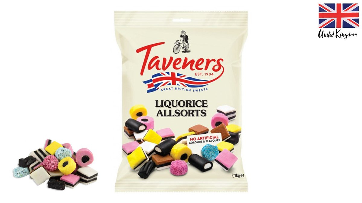 ליקריץ אולסורטס אנגלי איכותי -Taveners Liquorice Allsorts