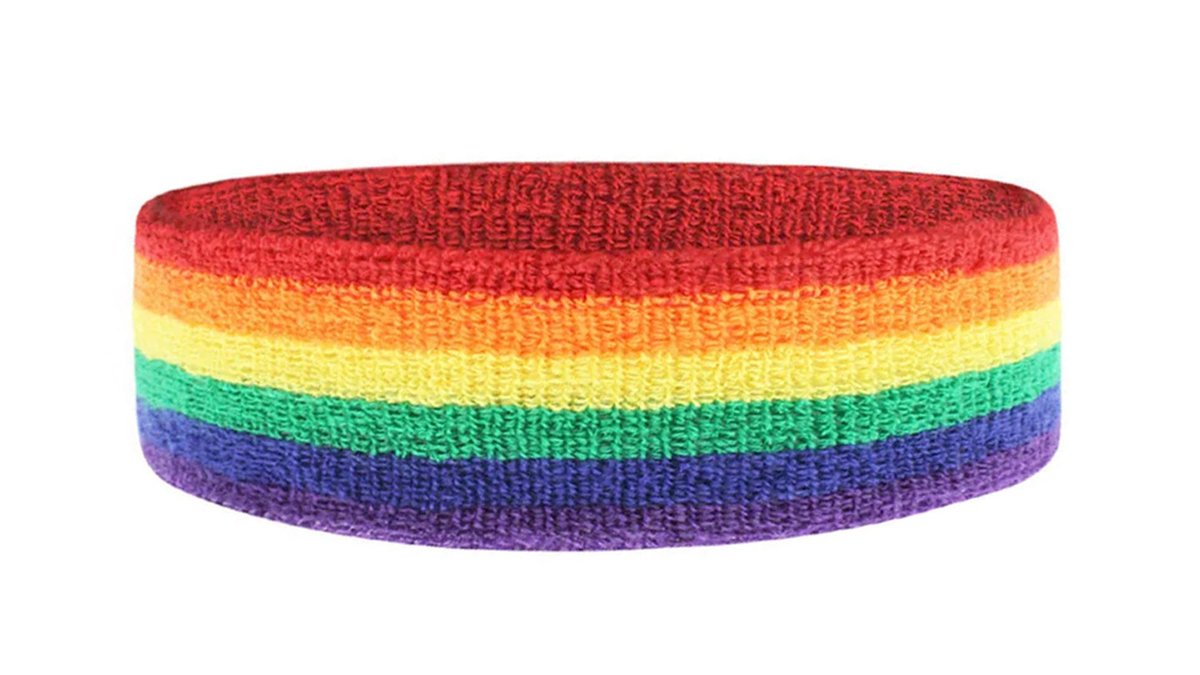 סרט לראש בצבעי הגאווה