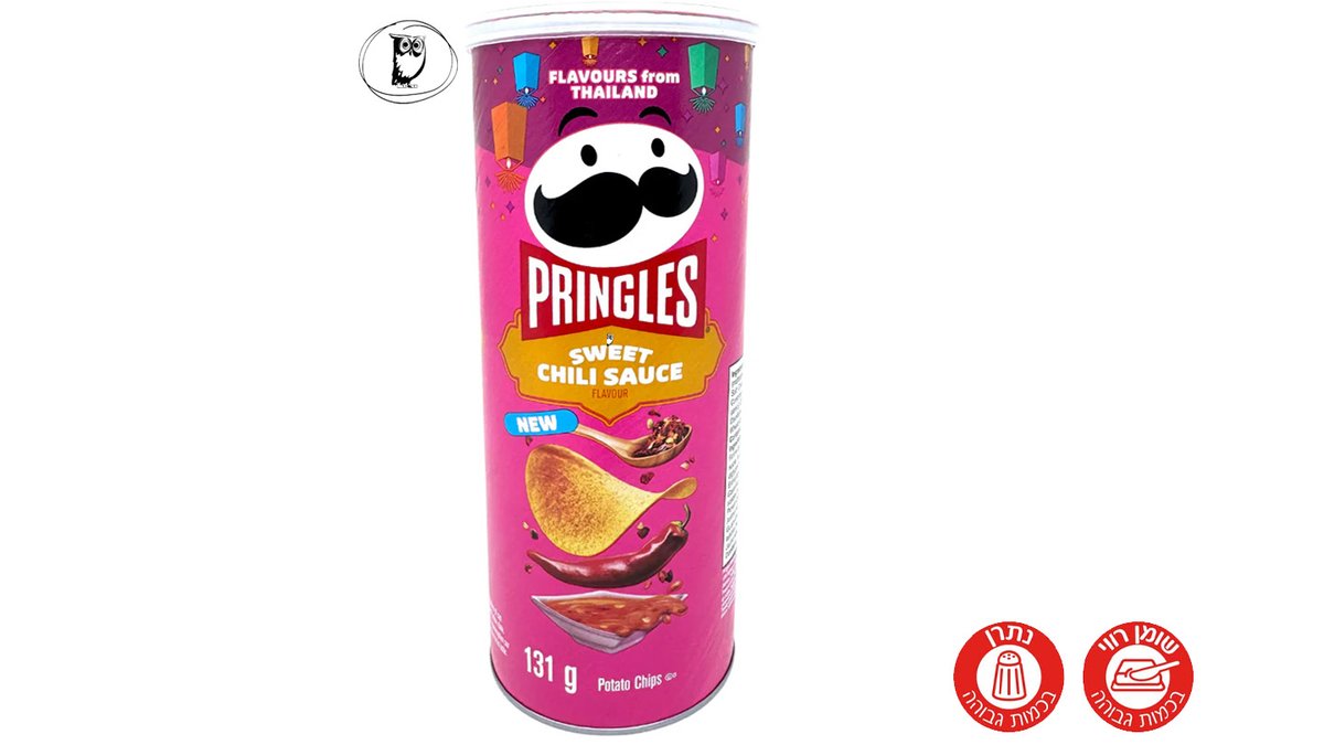 פרינגלס צ'יפס בטעם רוטב צ'ילי מתוק - PRINGLES SWEET CHILI SAUCE