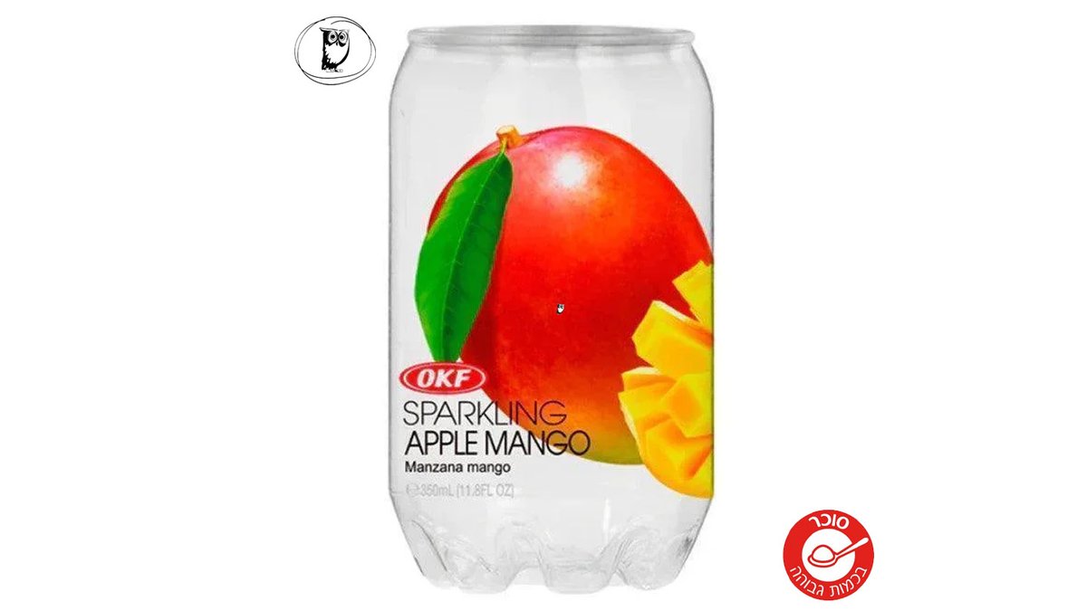 Sparkling water with apple and mango flavor - OKF SPARKLING APPLE-MANGO
