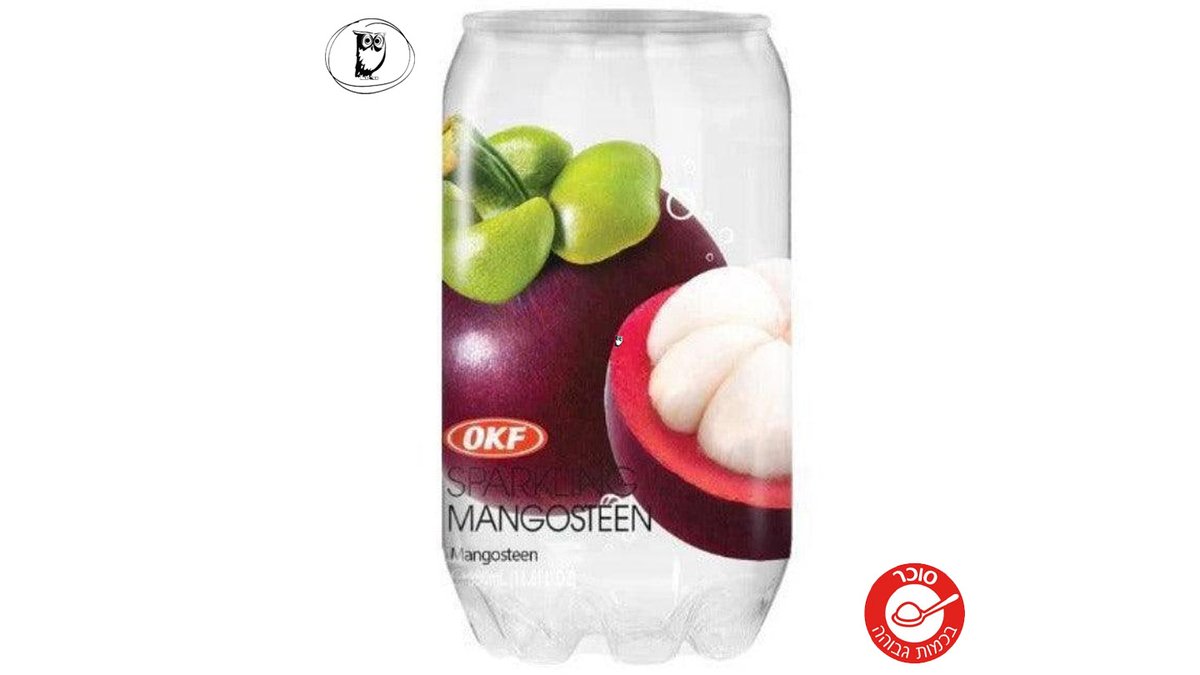 מים מוגזים בטעם מנגוסטין - OKF SPARKLING MANGOSEEN