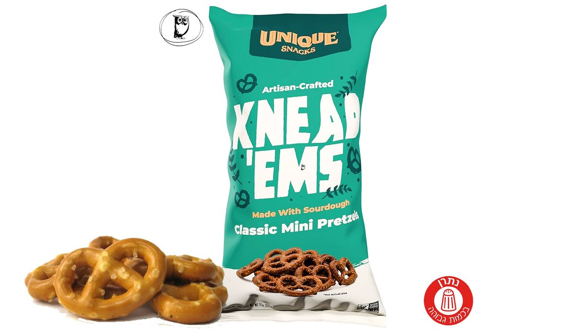 מיני פרצלים פריכים - UNIQUE Pretzels splits