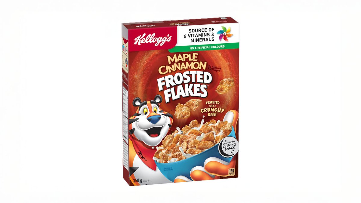 קורנפלקס בציפוי מייפל קינמון - Kellogg’s Frosted Flakes Maple Cinnamon