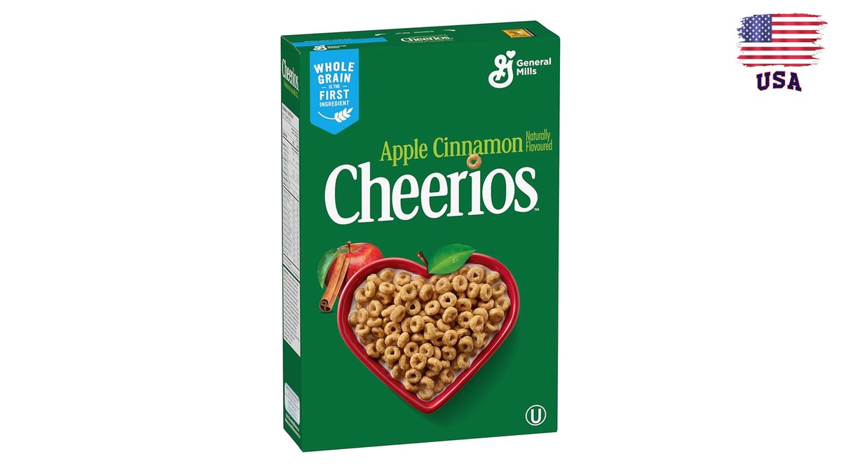 צ'יריוס דגני בוקר תפוח קינמון בצורת לבבות Cheerios Apple & Cinnamon