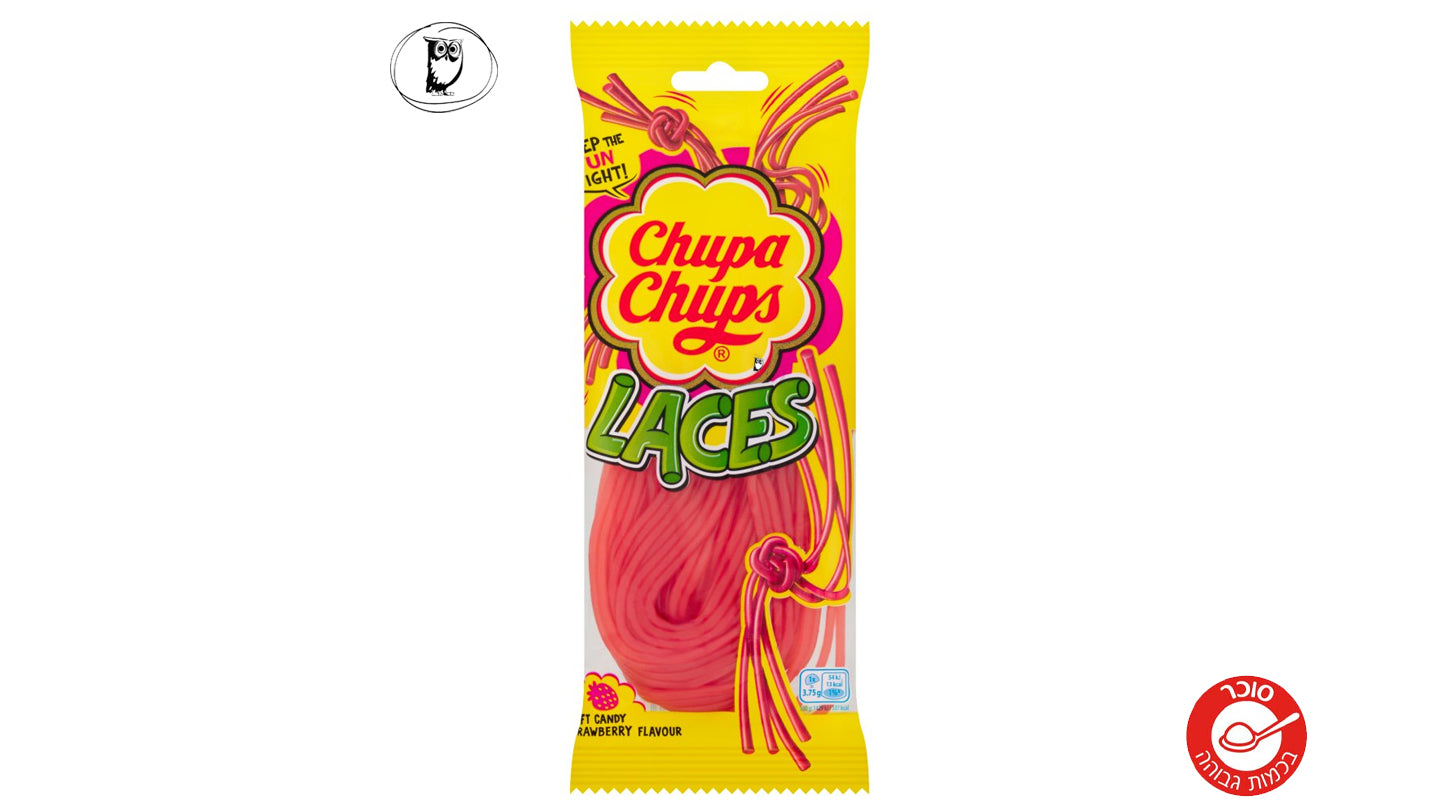 צ'ופה צ'ופס שרוכים בטעם תות - Chupa Chups laces