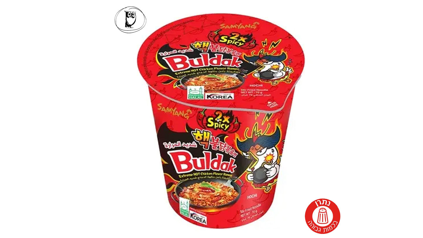 נודלס ראמן בכוס חריף X2 SAMYANG - אדום