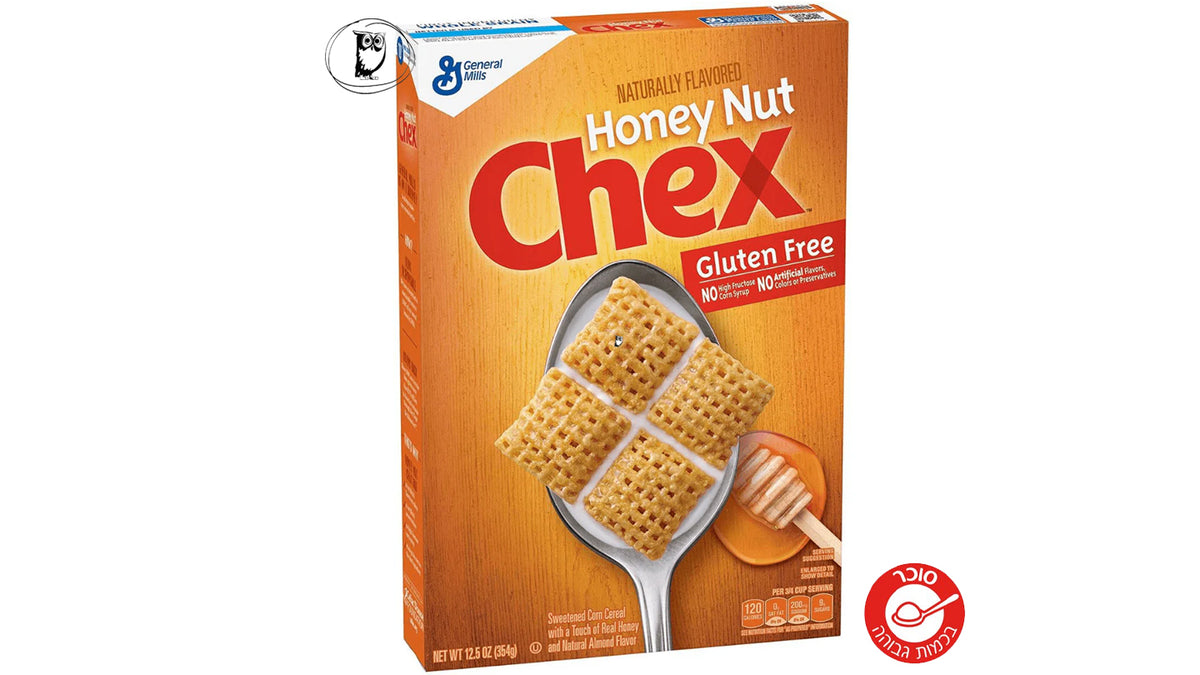 ג'נרל מילס צ'קס דגני בוקר בטעם דבש וללא גלוטן - HONEY NUT CHEX