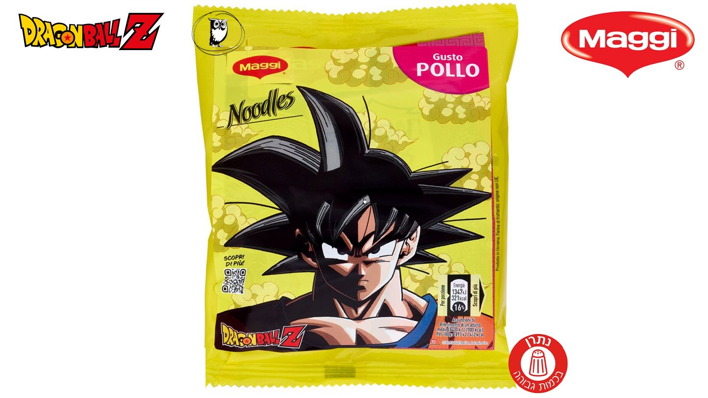 שקית נודלס להכנה מהירה בטעם עוף - MAGGI DRAGON BALL Z