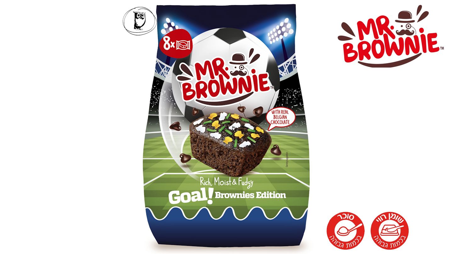 Pack of 8 personalized chocolate brownies - Mr. Brownie Chocolate Brownies