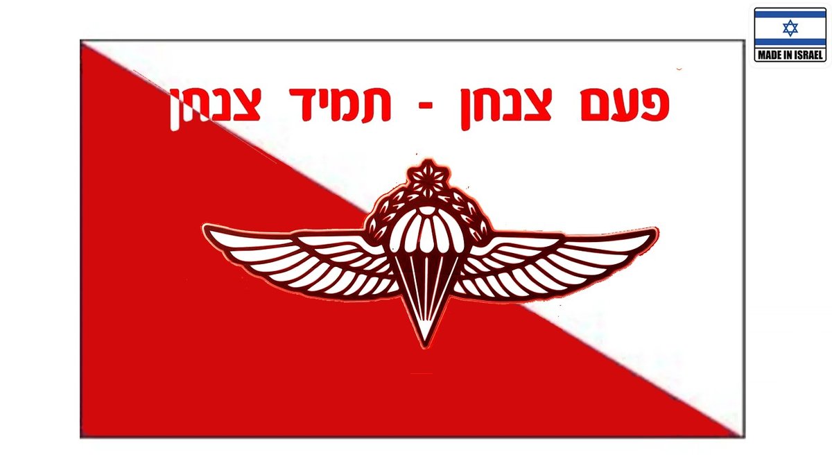דגל חטיבת הצנחנים גדול 90X150