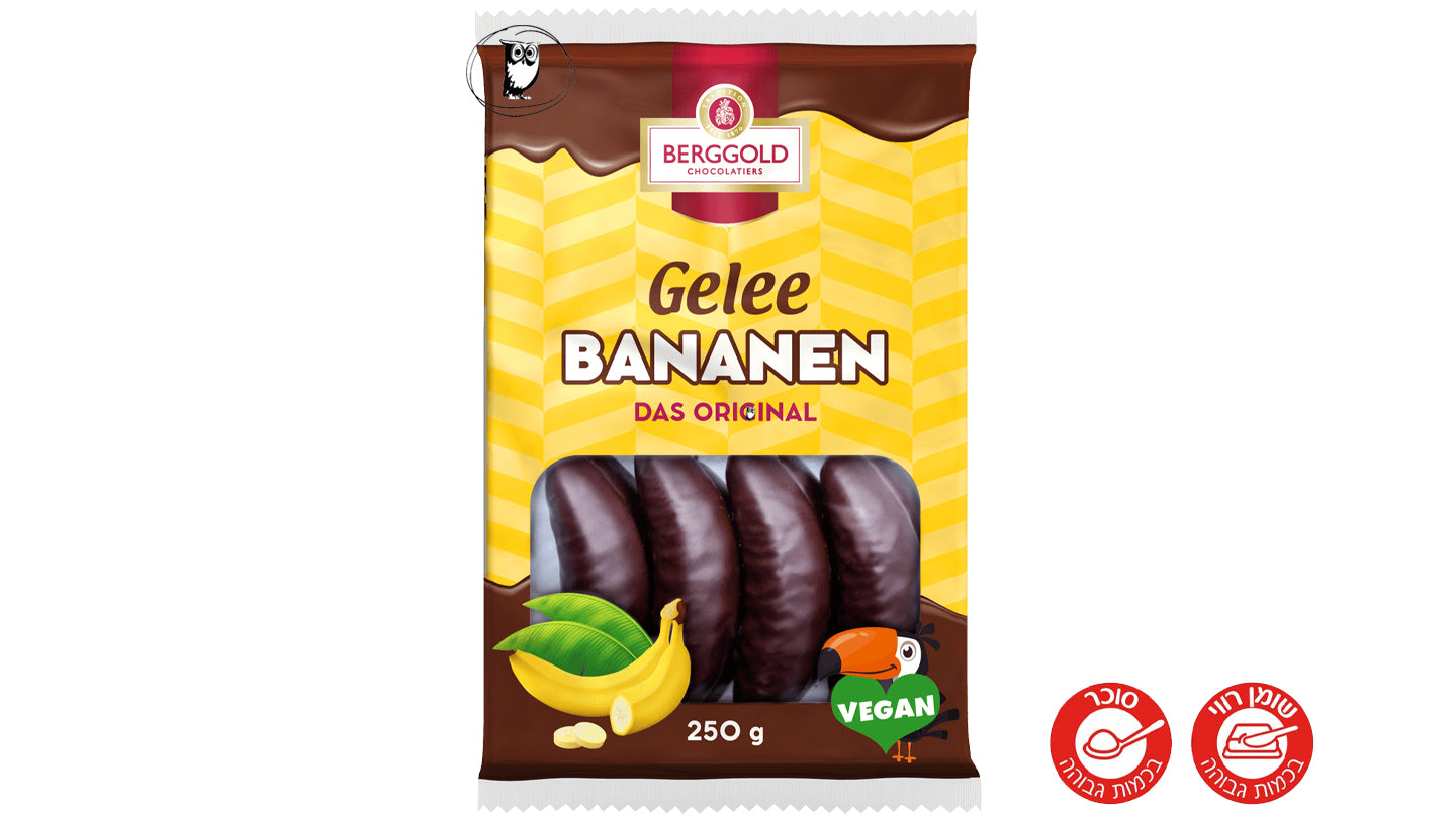 Mini chocolate-coated banana snack in a bag - Schoko-Bananen minis