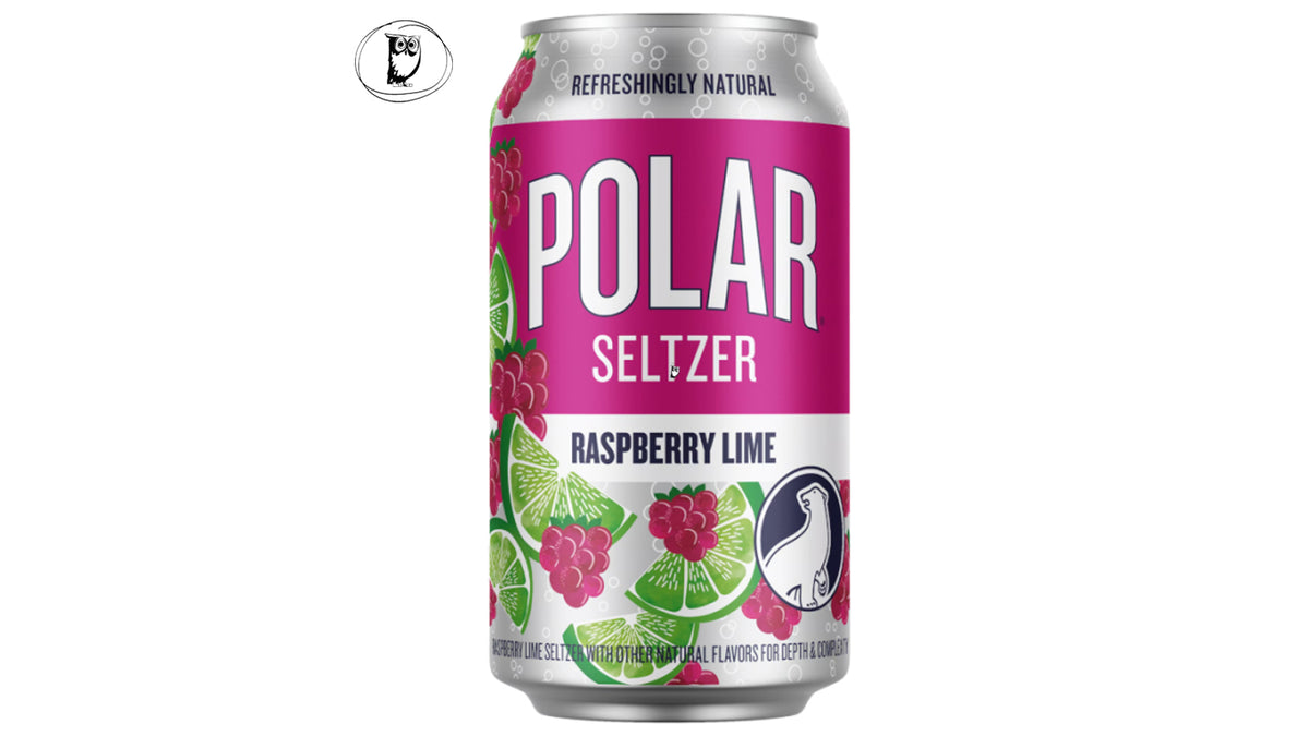 משקה תוסס בטעם פטל וליים -Polar Seltzer Raspberry Lime
