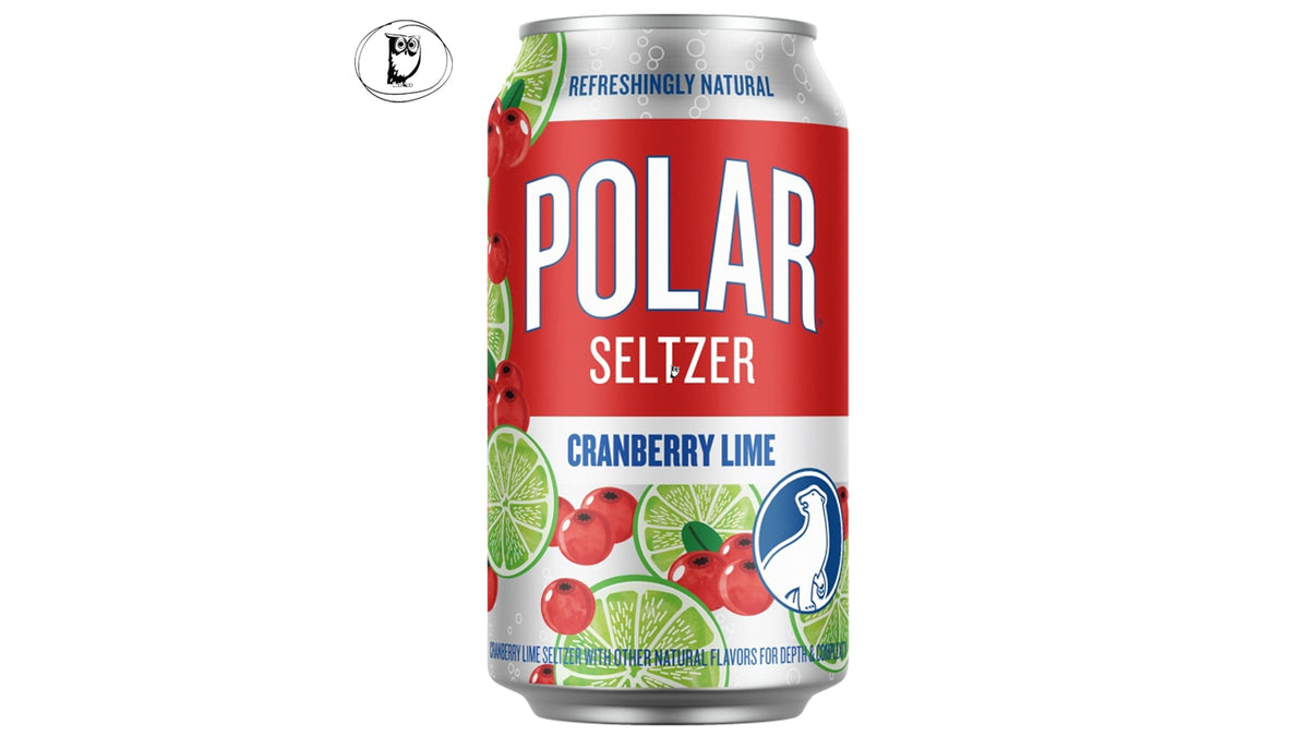 משקה תוסס בטעם חמוציות וליים -Polar Seltzer Cranberry Lime