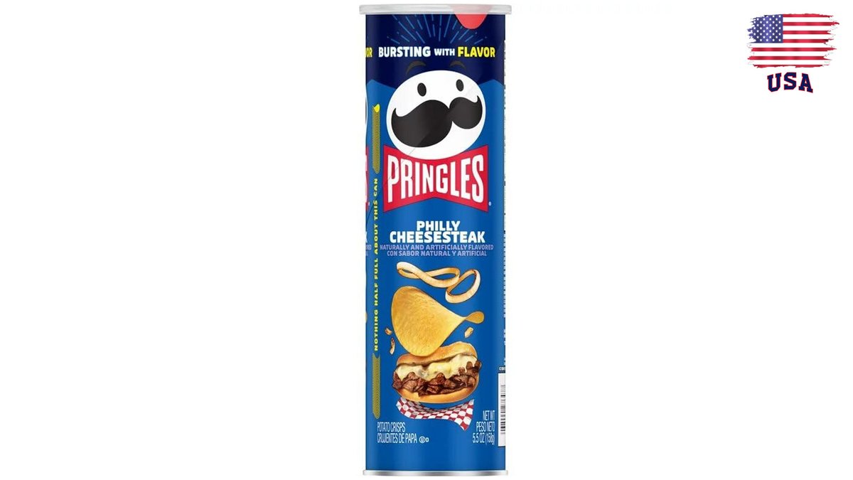 פרינגלס צ'יפס בטעם סטייק עם גבינה - PRINGLES PHILLY CHEESESTEAK