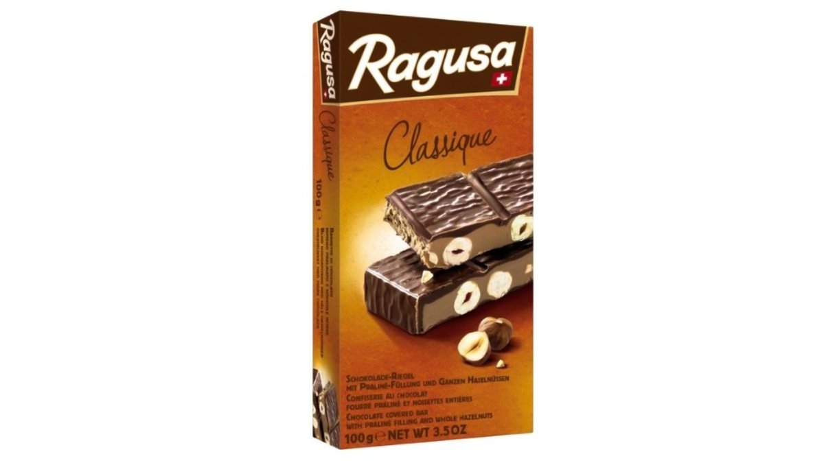 טבלת שוקולד חלב פרלין שוויצרי מעולה - RAGUSA CLASSIC