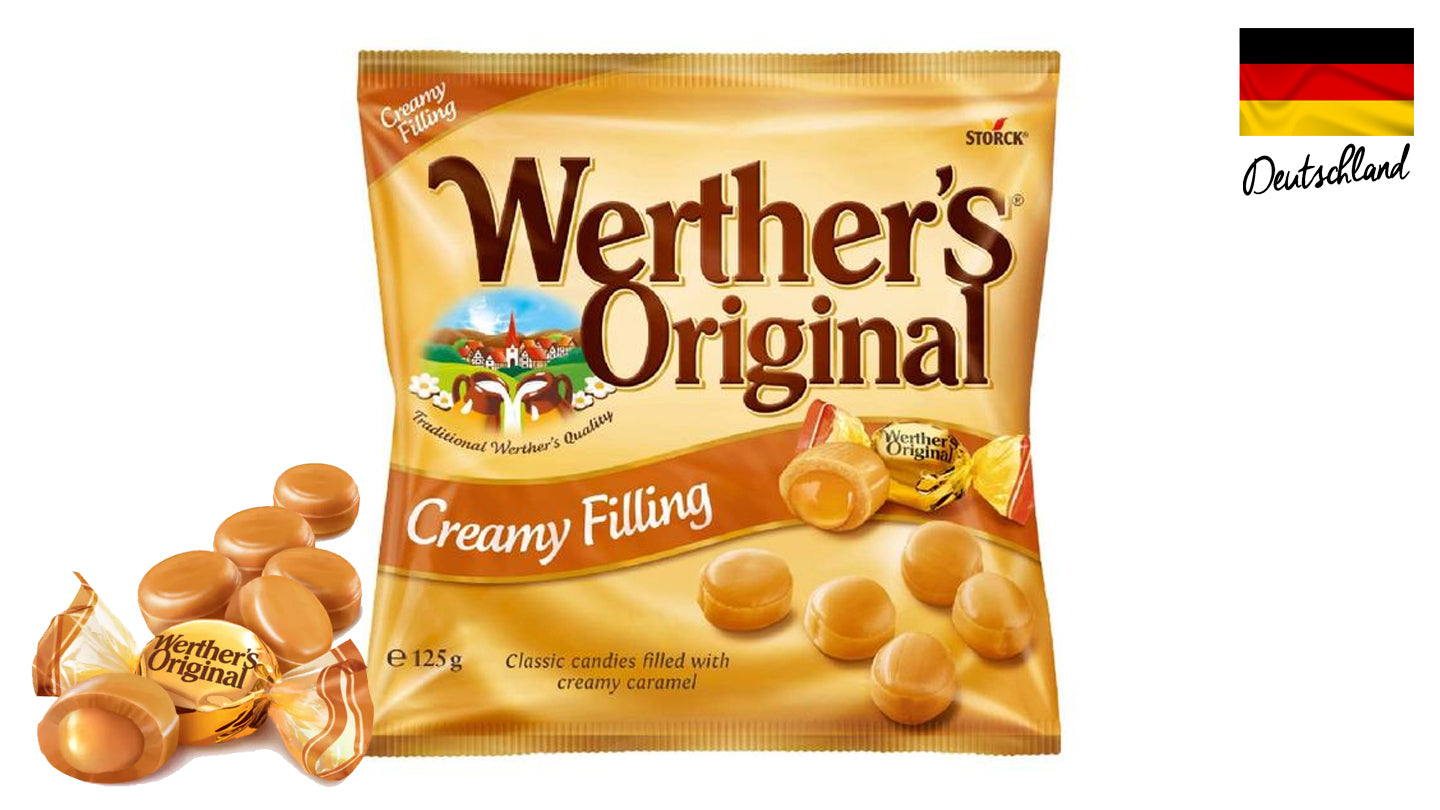 וורטרס סוכריות חמאה במילוי קרם בטעם קרמל - Werther's Original Creamy Filling